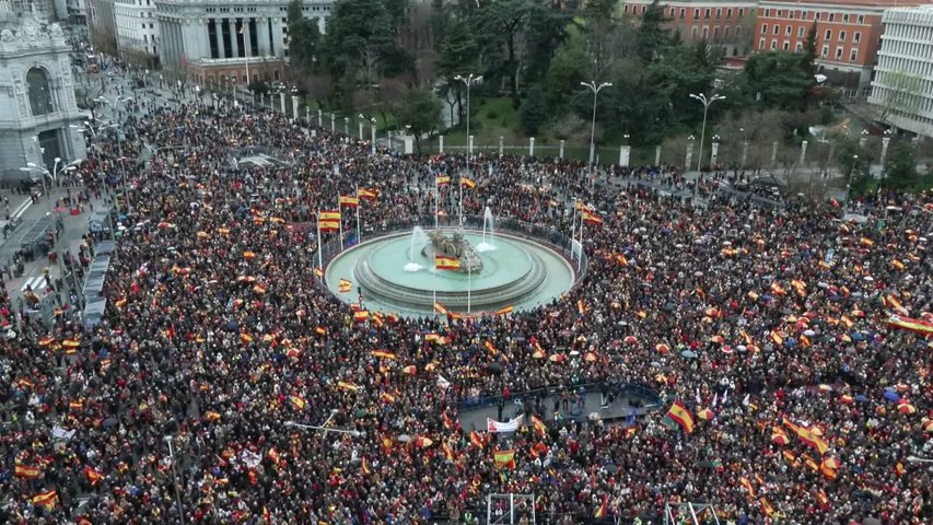 Miles De Persones Protesten En Madrid Escontra L Amnist A Noticias Rtpa