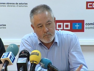  El secretario general de CCOO de Asturias, Antonio Pino