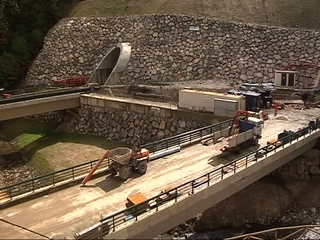 Obras en la variante de Pajares