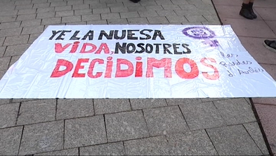 Manifestación contra la reforma del aborto