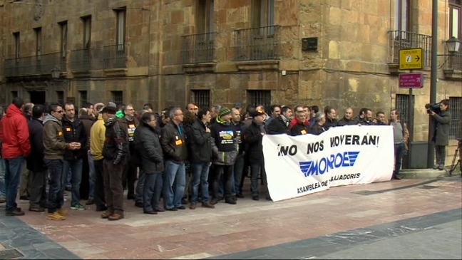 Protesta de los trabajadores de Tenneco