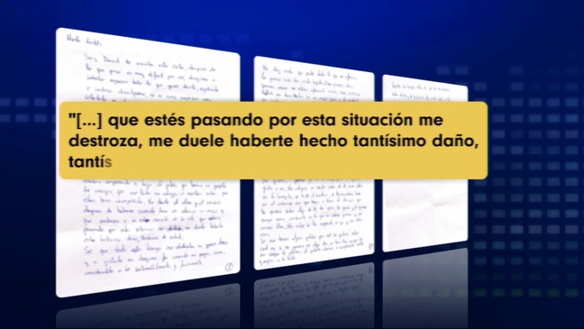 David Fuentes pide perdón a Fadila en una carta manuscrita