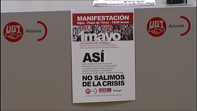 Presentación de la manifestación del 1 de Mayo