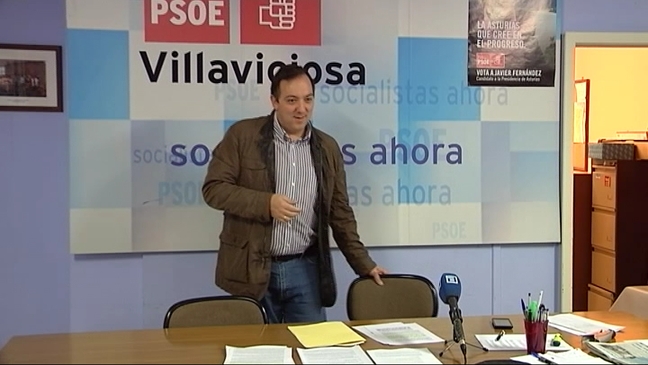 Alejandro Vega, candidato del PSOE  a la alcaldía de Villaviciosa