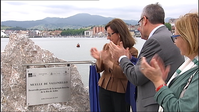 Inauguración de las obras de ampliación del puerto de Avilés