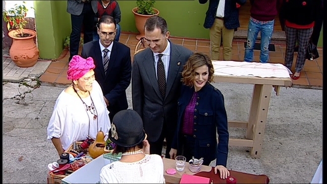 Los Reyes de España en su visita a Colombres, Pueblo Ejemplar 2015