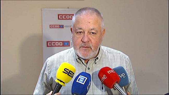 El secretario general de CCOO en Asturias, Antonio Pino