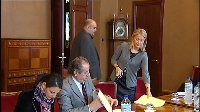 Cristina Coto en la junta de portavoces