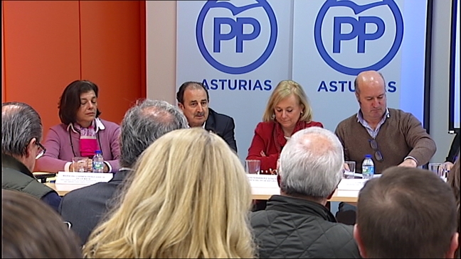 Miembros del PP de Asturias