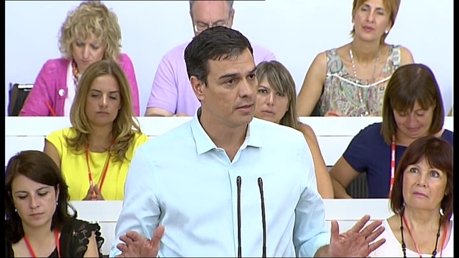  El secretario general del PSOE, Pedro Sánchez