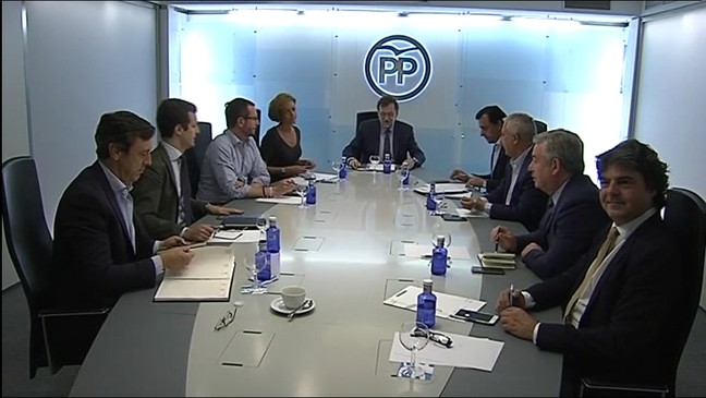 Reunión de la cúpula del PP