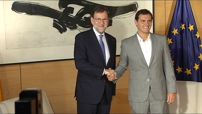 Reunión de Mariano Rajoy y Albert Rivera