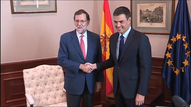 Reunión entre Mariano Rajoy y Pedro Sánchez