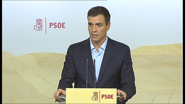   El líder del PSOE, Pedro Sánchez