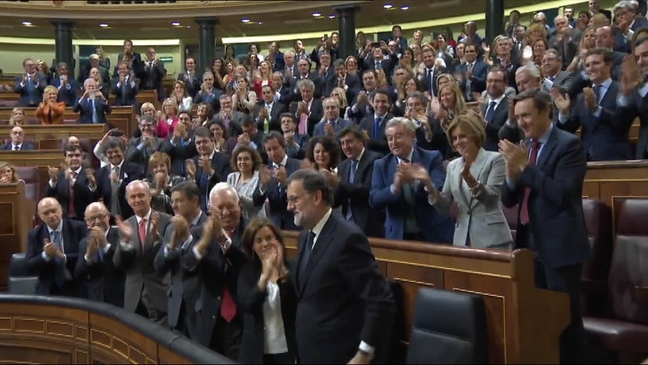 Mariano Rajoy tras ser investido presidente del Gobierno