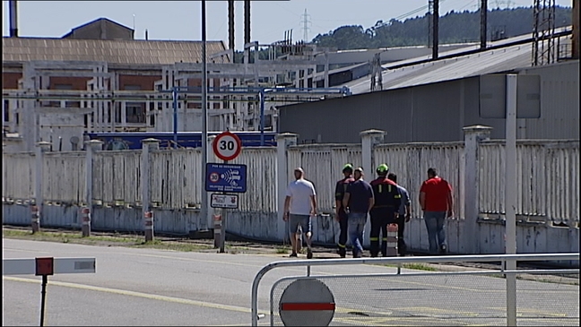 Trabajadores de la planta de Alcoa en Avilés 