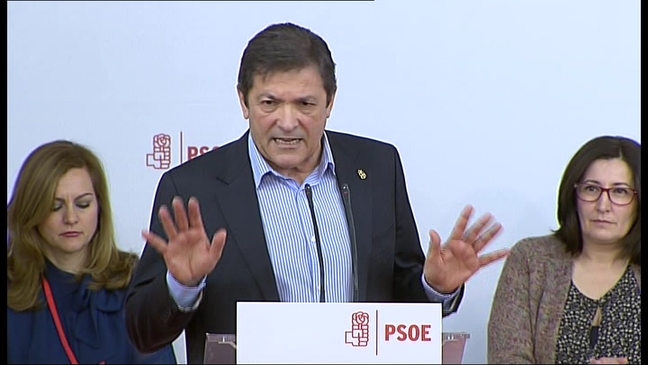   El presidente de la gestora del PSOE, Javier Fernández