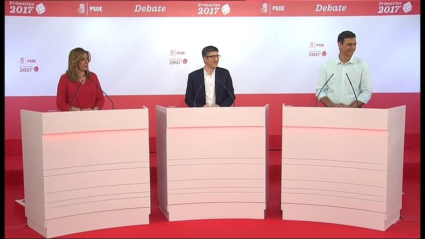 Debate entre Susana Díaz, Pedro Sánchez y Patxi López