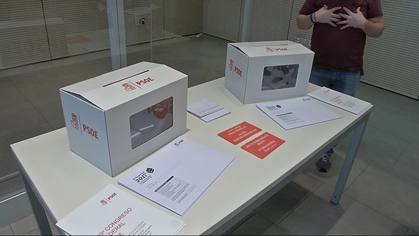 Urnas para las primarias del PSOE