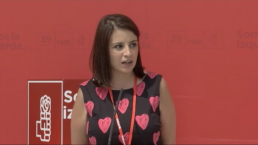 La próxima vicesecretaria general del PSOE, Adriana Lastra