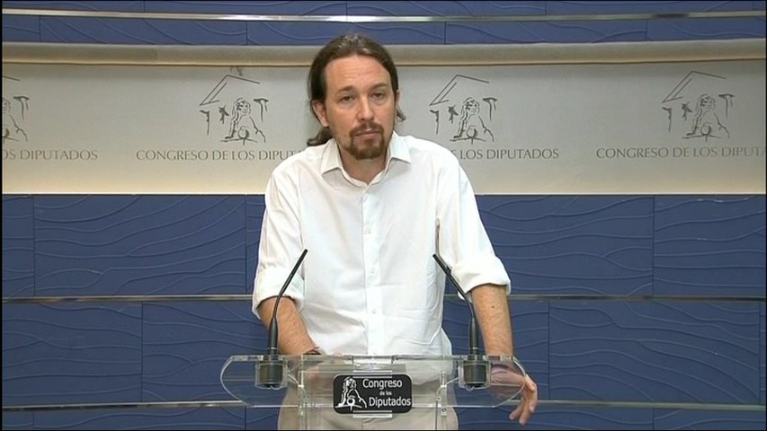 El secretario general de Podemos, Pablo Iglesias