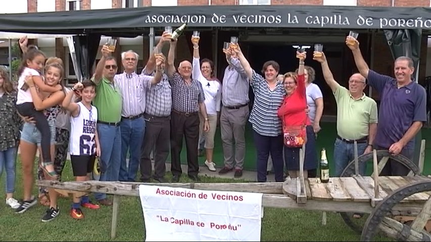 Los vecinos de Poreñu celebran el reconocimiento como Pueblo Ejemplar 2017