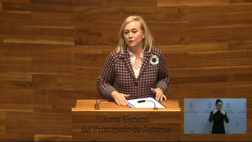 La presidenta de PP de Asturias, Mercedes Fernández, en el Debate de Orientación 