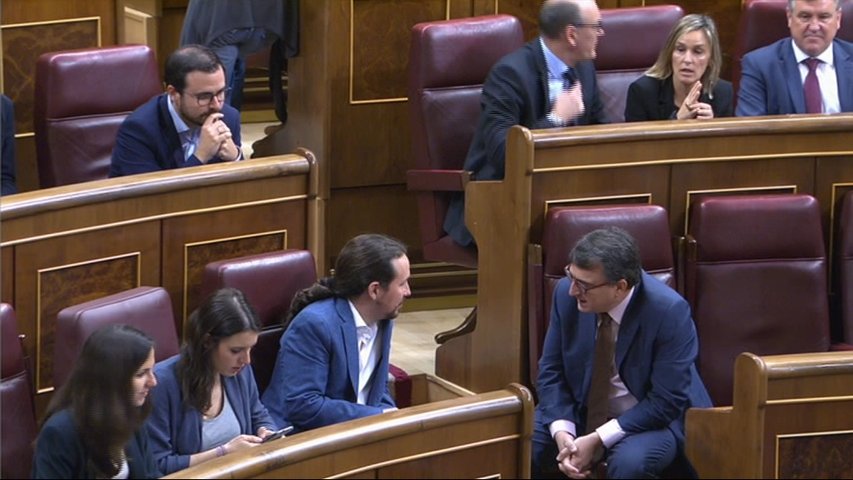 Iglesias recalca su convicción de que la moción de Sánchez 'va a salir'