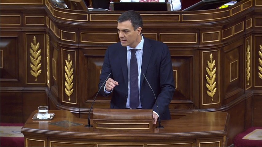 El candidato a la Presidencia del Gobierno, Pedro Sánchez