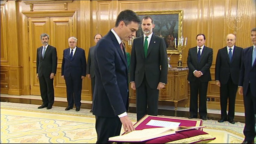 Toma de posesión de Pedro Sánchez