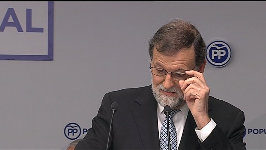 El líder del PP, Mariano Rajoy