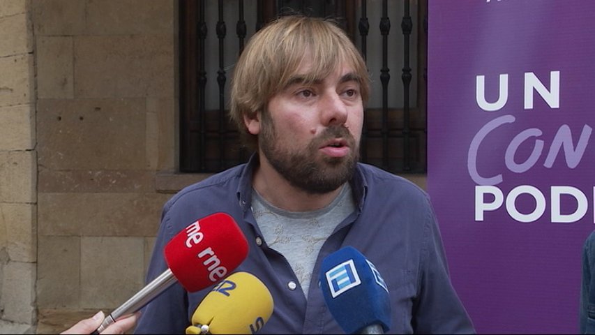 El secretario de Podemos Asturias, Daniel Ripa