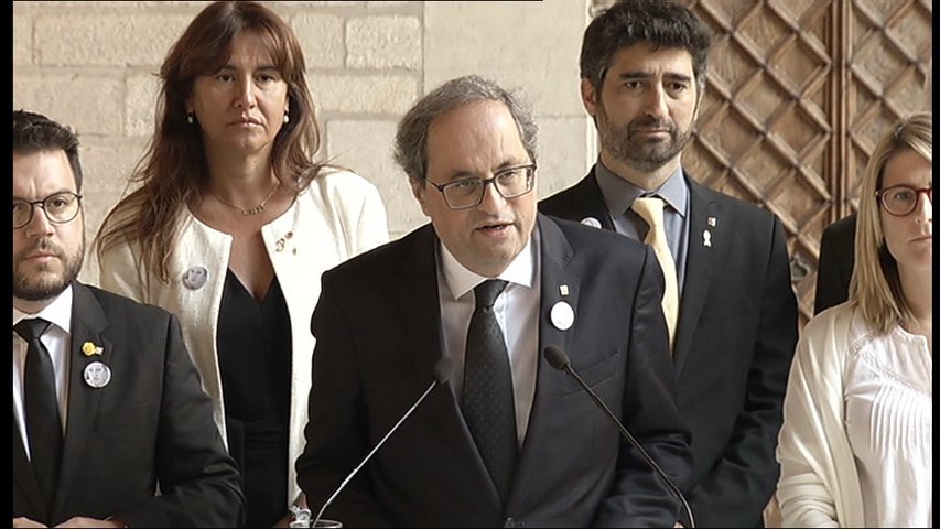 El presidente de la Generalitat, Quim Torra