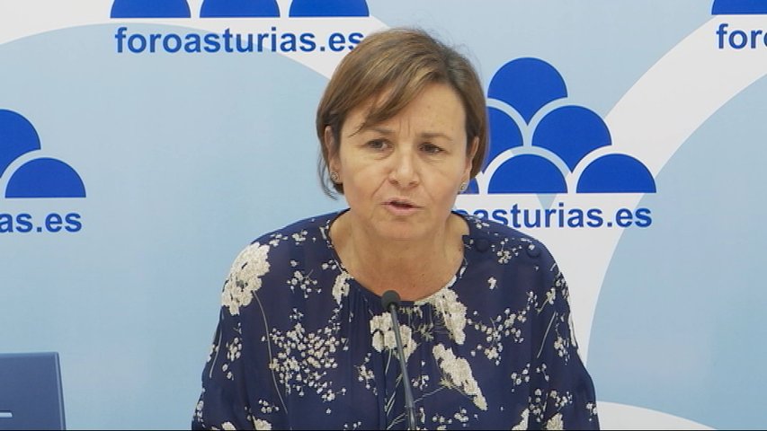 La alcaldesa de Gijón y candidata a la presidencia de Foro, Carmen Moriyón,