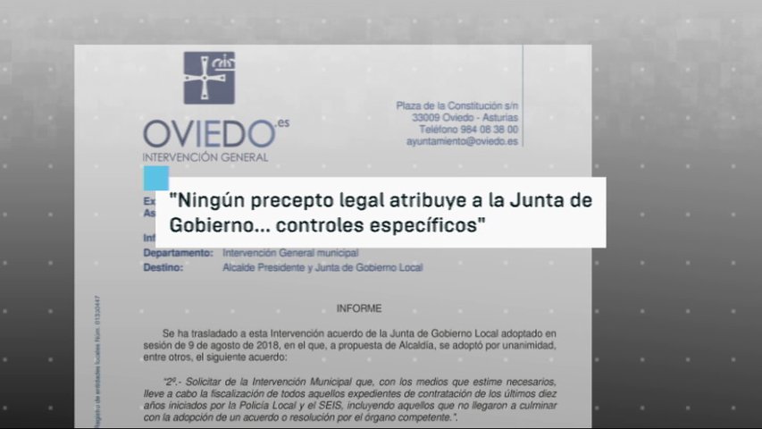 Informe del Ayuntamiento de Oviedo