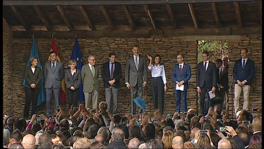  Los reyes visitan Mual, Pueblo Ejemplar de Asturias 2018