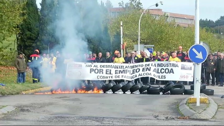 Concentración de los trabajadores de Alcoa