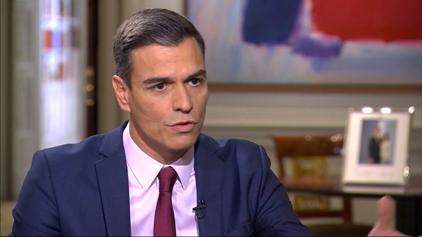 Pedro Sánchez en una entrevista en La1 sobre el adelanto de las elecciones para abril de 2019