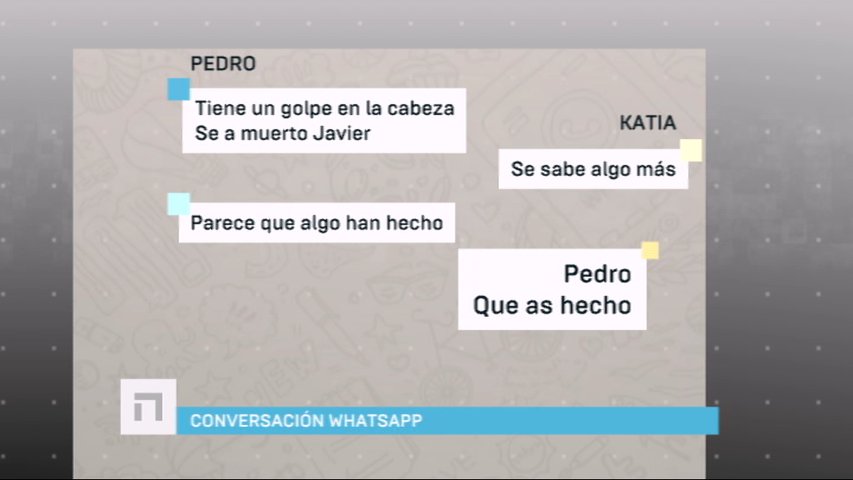 Wasaps entre Pedro Nieva y su mujer Katia