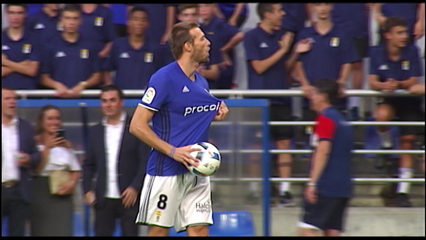 Michu en su presentación como jugador del Real Oviedo 