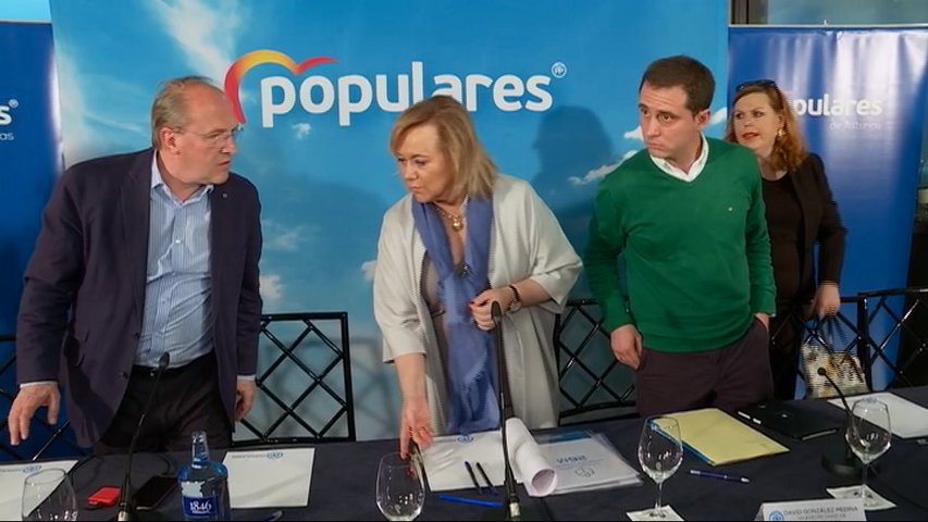 Mercedes Fernández y el equipo directivo del PP asturiano comparecen para valorar los resultados del 26M