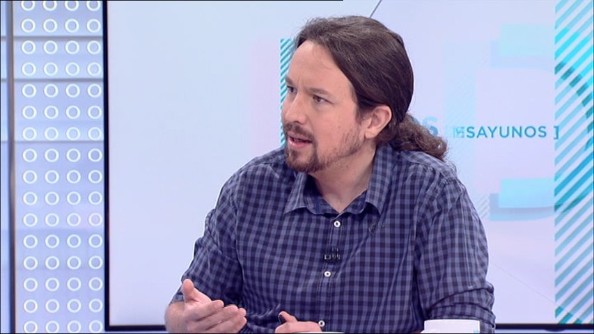   El secretario general de Podemos, Pablo Iglesias