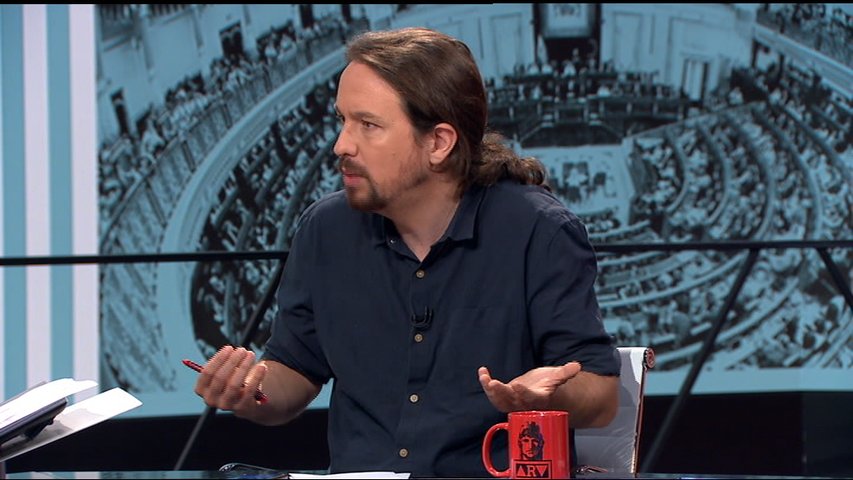 Iglesias en una entrevista hablando sobre las últimas negociaciones con Sánchez