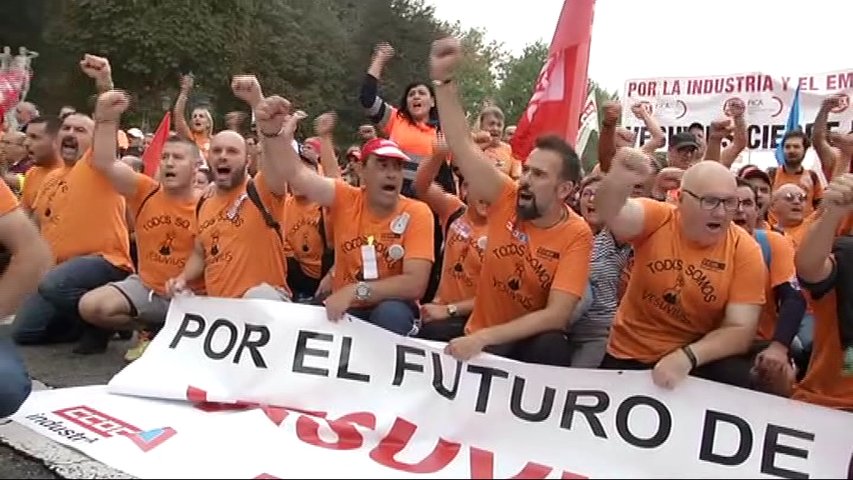 Trabajadores de Vesuvius en Oviedo 