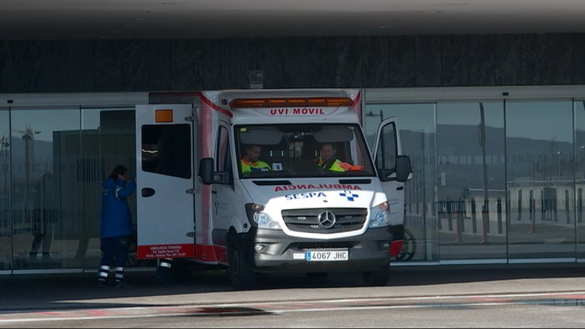 Ambulancia en el HUCA