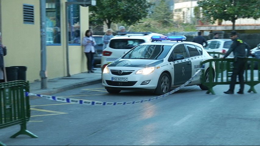 Guardia Civil durante uno de los procedimientos del crimen de Ardines