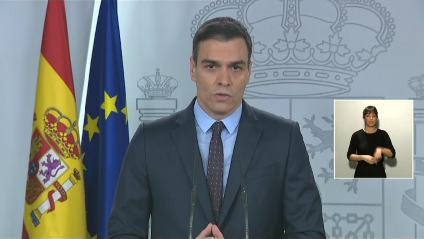 El presidente del Gobierno, Pedro Sánchez