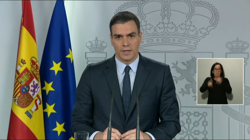 Sánchez confirma la ampliación del estado de alarma hasta el 11 de abril