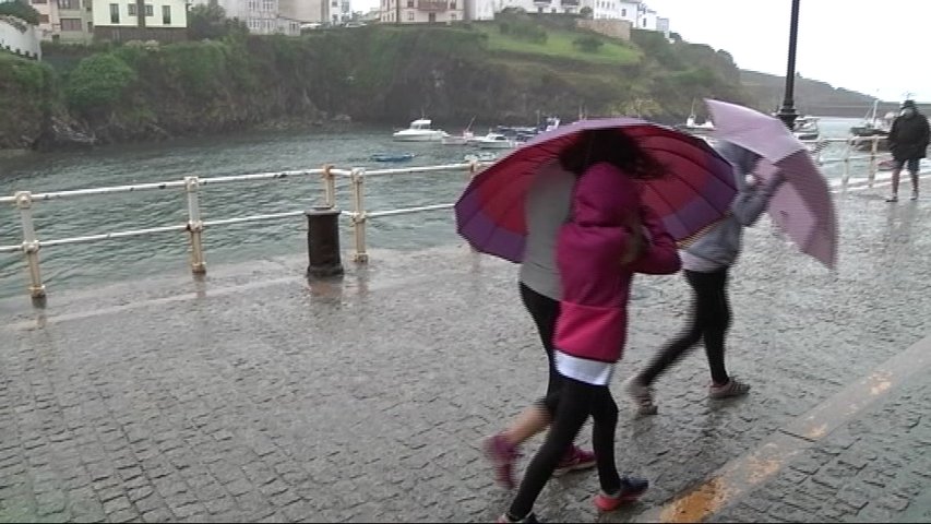 Temporal de lluvia en Asturias