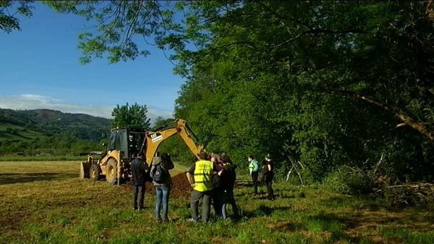 Nuevas excavaciones en la fosa de El Rellán en Grado